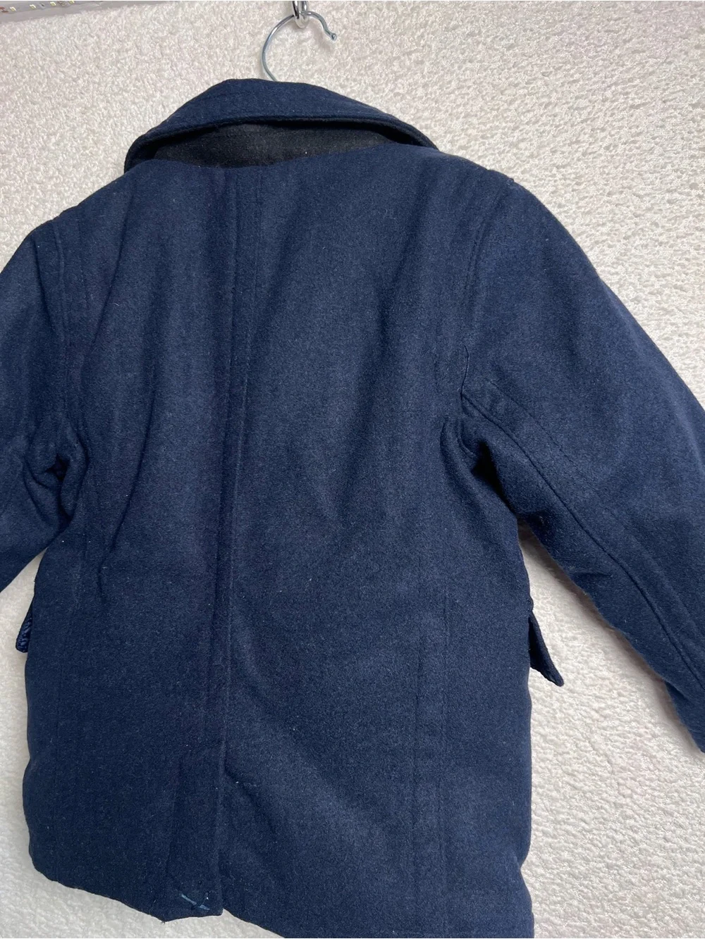 Urban Republic NWT Toddler Navy Blue Pea Coat Wool Blend Jacket‎ Size 3T